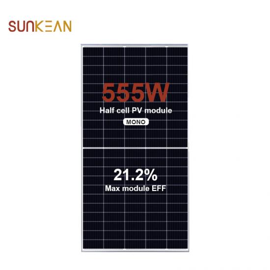 555W 210mm cell size PV panel