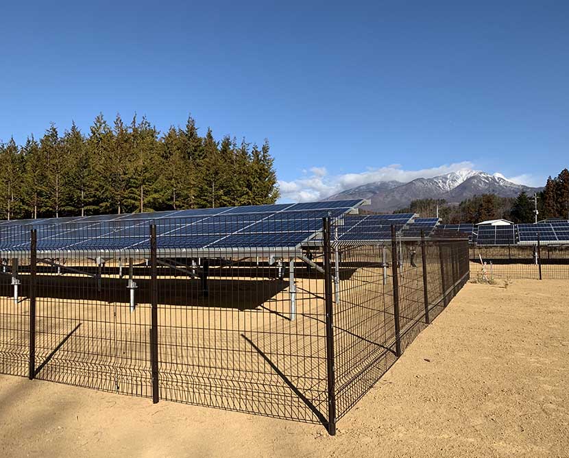  49,5 kw Yamanashi-ken Solarkraftwerk in Japan 2019 